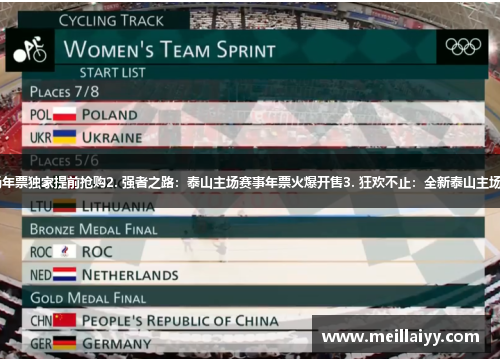 1. 体育之巅：赛场年票独家提前抢购2. 强者之路：泰山主场赛事年票火爆开售3. 狂欢不止：全新泰山主场赛事年票震撼来袭